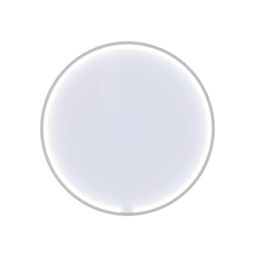 Dansani Moon rammespejl Ø90 cm med LED lys, hvid mat
