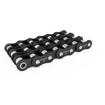 ANSI140-3X3 Donghua X3 Premium rullekæde med specielcoatet pin 1 3/4"" Triplex. 3 x slidstyrke i for