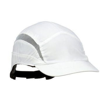 3M First Base 3 Bump Cap 2030604 Classic 55mm skygge hvid
