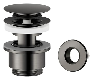 Damixa komplet bundventil, børstet Graphite Grey PVD