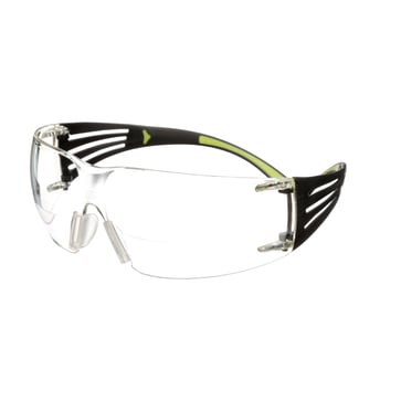 3M SecureFit 400 beskyttelsesbrille med læsefelt +2.0 klar SF420AS/AF