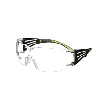 3M SecureFit 400 beskyttelsesbrille med læsefelt +2.50 klar SF425AS/AF