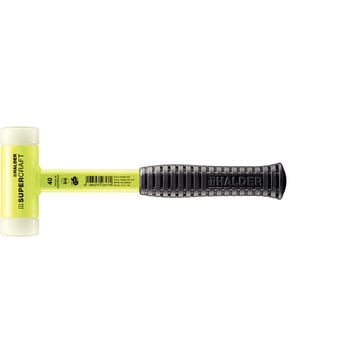 Halder Supercraft Dødslagshammer rekylfri brudsikkert stålskaft gul fluor anti-slip Ø40mm