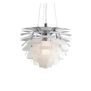 Ph Artichoke, Ø 840, Led 2700K 96W , Klart Glas Sandblæst, I, Hvid Tekstil & Wire, Dali, 7462 Lm