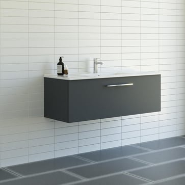 Dansani Mido møbelpakke 121 cm 1 sk, vask, grå mat