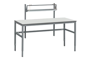 WFI arbejdsbord XS m/hylde & papirafriver 1600x800 mm