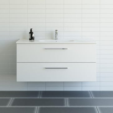 Dansani Mido+ møbelpakke 121 cm 2 sk., vask Kantate, hvid mat