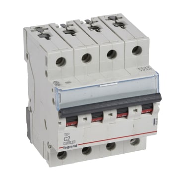 TX3 MCB automatsikring C2 4pol 4M 6000/6KA
