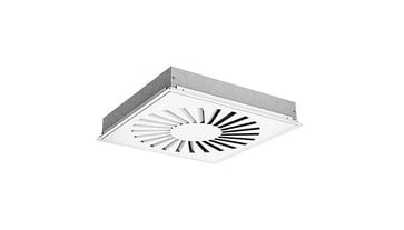 Lindab Versio diffuser RS14HS2 160 RAL9003