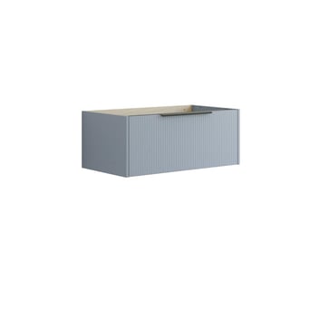 Dansani Mido vaskeskab 80x32 cm m/1 skuffe, stribet blå mat