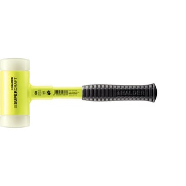 Halder Supercraft Dødslagshammer rekylfri brudsikkert stålskaft gul fluor anti-slip Ø60mm