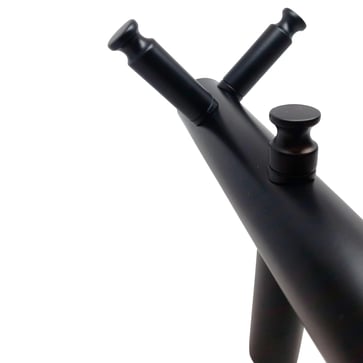 KRISS Uno Plus el-håndklædetørrer 1480x30mm rf matsort