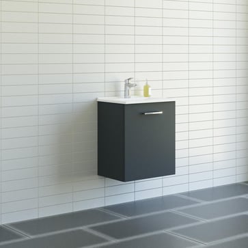 Dansani Mido møbelpakke 51 cm 1 låge R, vask grå mat