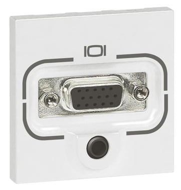 Multimedieudtag Mosaic Video 1x HD15 SVGA + 1x Mini-Jack 3,5mm 2M hvid