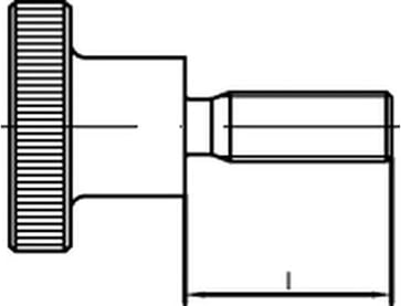 Fingerskrue DIN 464 A1/A2 M6 x 40mm