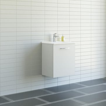 Dansani Mido møbelpakke 51 cm 1 låge L, vask hvid mat