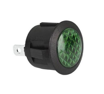 Indikatorlampe Neon 12V Grøn