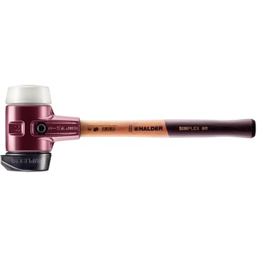Halder Simplex Bolchehammer Gummiblanding med fod/Superplastik Støbejern Ø80mm