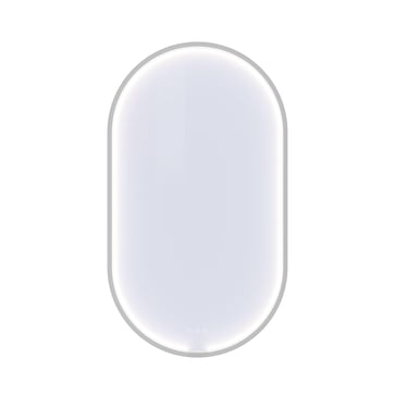 Dansani Moon rammespejl 105 x 60 cm med LED lys, hvid mat