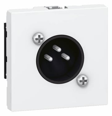 Multimedieudtag Mosaic Audio 1x XLR 3P han 2M hvid