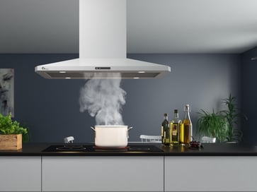 Decor 787, Frithængende, 90 cm hvid uden motor