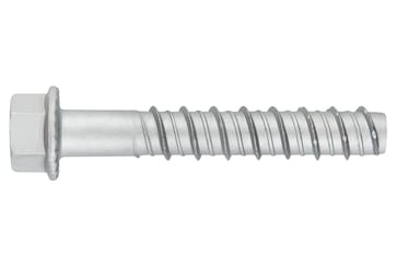 Ø8X60 betonskrue ruspert overflade 6-kant hoved og flange