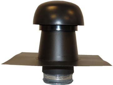 Sabetoflex ventilationshætte 0-5° Ø160 sort stål