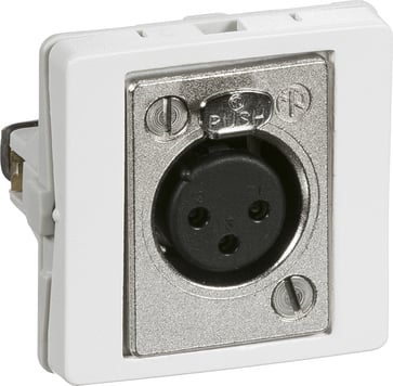 LK FUGA audioudtag XLR 3-pol hun, 1 modul, hvid