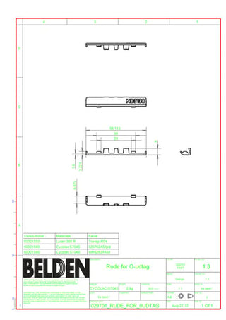 Rude for Belden Opus udtag Pak a 50 stk