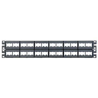 Patchpanel 48 port utp modul uden konn 1U