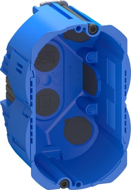 LK FUGA Air forfradåse 1,5 modul, blå 49mm