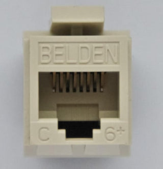 Modular jack K6 utp GF key hvid