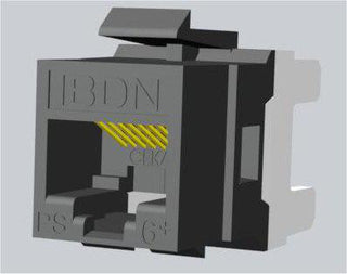 Modular jack K6 utp GF key sort
