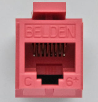 Modular jack K6 utp GF key rød