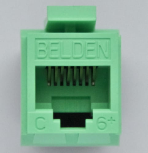 Modular jack K6 utp GF key grøn