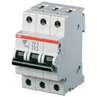 Automatsikring B 63A, 3-polet B-karakteristik, brydeevne 10kA, 230/400V AC, 52,5mm bred S203M-B63