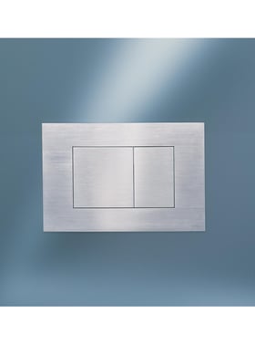 Vola A85-19 frontplade 2-skyl, messing natur