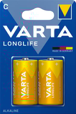 Varta Batteri Longlife C 2 stk