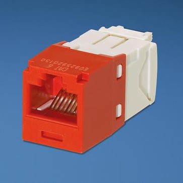 Modular jack Kat.6 UTP Mini-Com TG rød