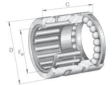 Nåleleje INA NX17-Z-XL