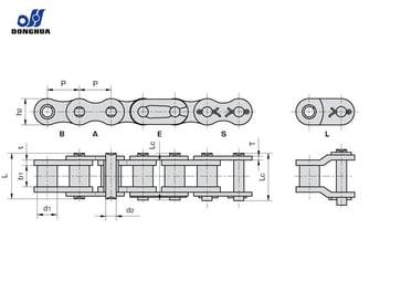 12B-1SSPLUS-L Slip-fit samleled med split, den ene ende af tappen har en flad side til at forhindre