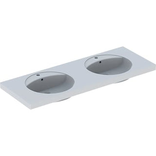 Geberit Preciosa håndvask dobb 1300x550x200mm t/bolte hvid porcelæn KeraTect 635111030