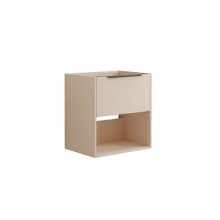 Dansani Mido vaskeskab 60x64 cm m/1 skuffe + åbent fag, glat sand