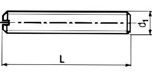 M 2X6 DIN 551 RFA2 pinol skrue flad ende