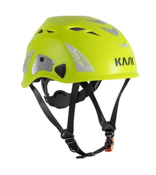 Kask Industrihjelm Superplasma Hi-Viz flou gul med vinter hjelmhue