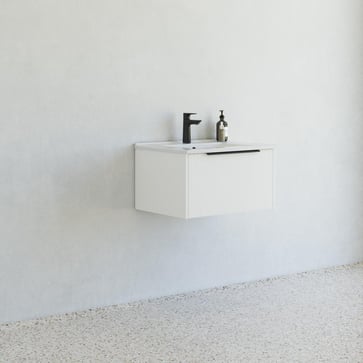 Dansani Mido møbelpakke 61 cm 1 sk, vask, stribet hvid mat
