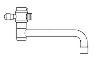 Børma tud ecomix 02 med omskifter 1/2" X 400MM