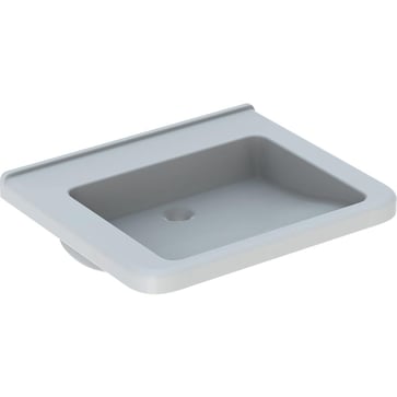 Geberit Renova Comfort Square håndvask, 650 x 550 x 155 mm, hvid porcelæn