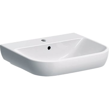 Geberit Smyle håndvask 550x165x480mm t/møbel/bolt hvid porcelæn