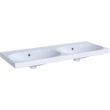 Geberit Acanto håndvask dobb 1200x168x482mm t/møbel/bolt hvid porcelæn KeraTect